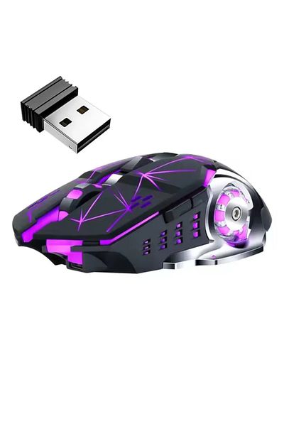 ABYZ Q13 Wireless Mouse silent multi-device RGB DPI 1600 ergonomic ideal for gaming and office use Black