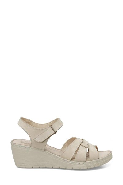 Polaris 161886 Kadın Ortopedik 5 Nokta Deri Sandalet