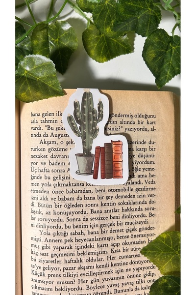 Handeto Kraft رف الكتب وعلامة الكتب المغناطيسية ذات طابع الصبار