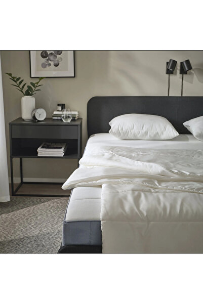 IKEA Sandgräsmal Double Quilt, White, Light Keeps Warm, 240X220 Cm, Synthetic