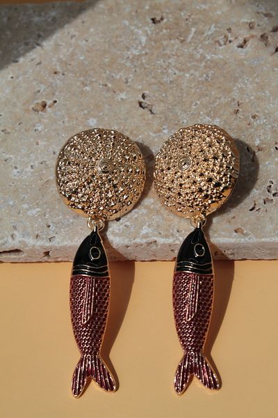 Luvix Design Sea Breeze Earrings with Fish Figure