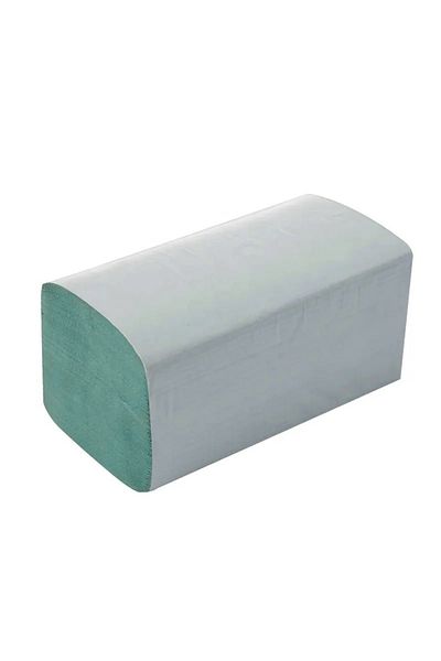 LYOBEST Green V-fold paper towels, 1 ply, 21x25cm, 200 pcs/pack