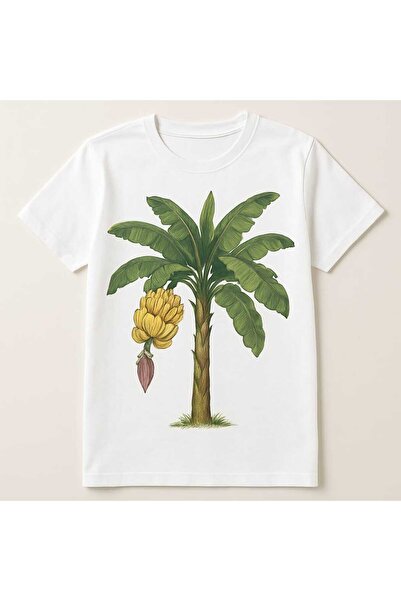 MAGORS تي شيرت أبيض بطبعة GraffTee Palm