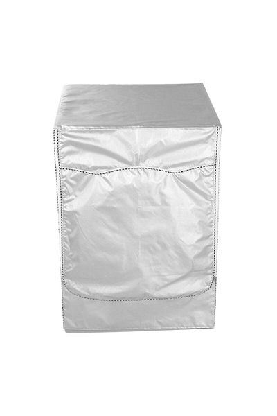 BOEM Washing Machine Cover, Silver Coating, Lace / PVC, Silver, 85x60x60cm
