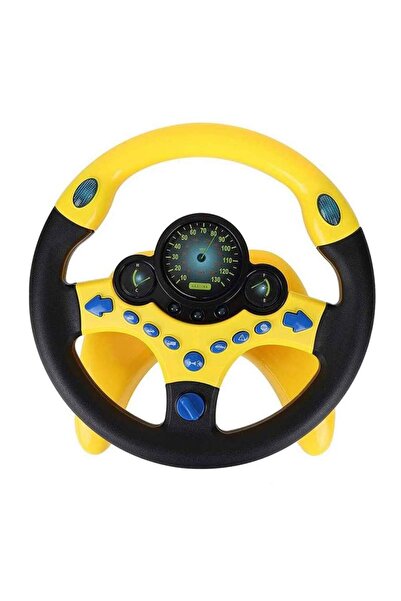 SIKS Jucărie interactivă cu volan, sunete și lumini, rotație la 360 de grade