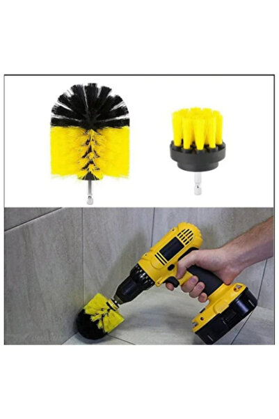 BOEM Σετ 3 βουρτσών καθαρισμού με προσαρμογέα για τρυπάνι/αυτοκοχλιωτικό εργα...