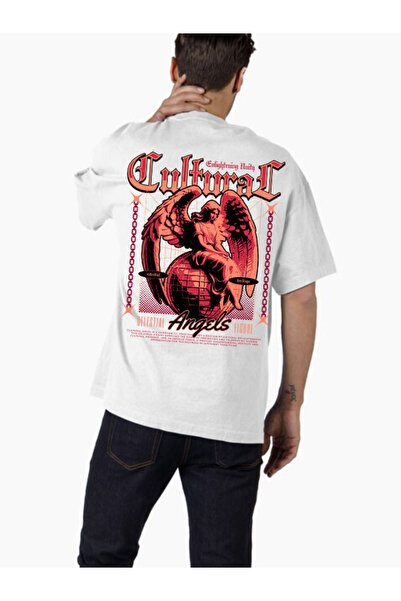 COMVİCHO تي شيرت كبير الحجم مطبوع بتصميم streetwear13 للجنسين