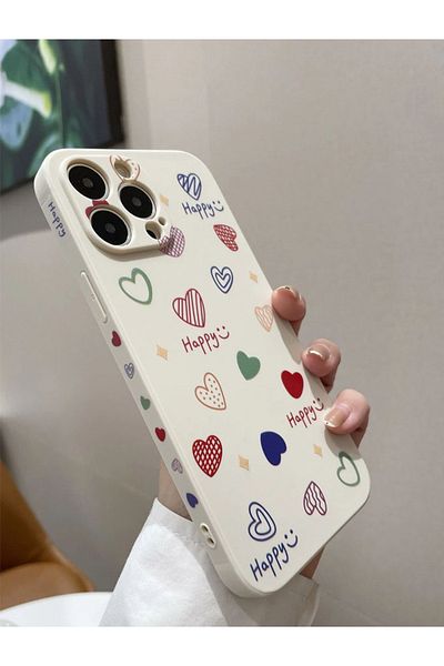 Generic Shockproof and scratch-resistant iPhone 14 Pro case and cover, distinctive and cute back cover with heart prints