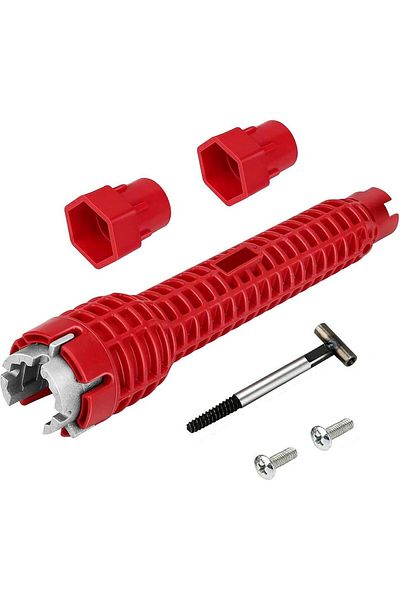 BOEM Multifunctional wrench for plumbing, Red