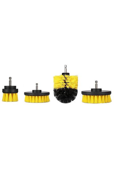 BOEM Set of 4 cleaning brushes for drills of different sizes