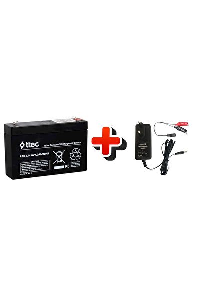 TNL 6 VOLT 7 AMPER AKÜ VE ŞARJ ALETİ 1 AMPER