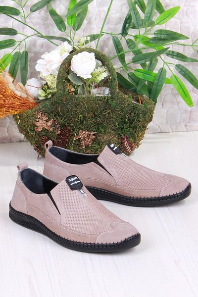 Mehmet Mete 42085 Bordolli Nubuck Very Soft Inner and Outer Genuine Leather Men's Shoes