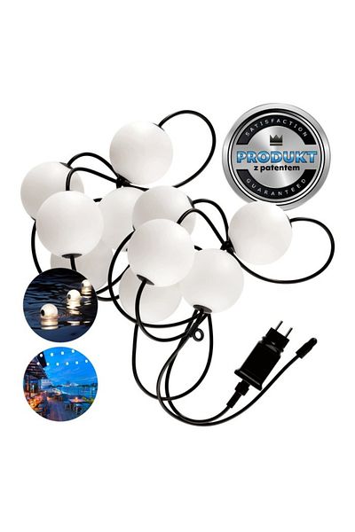 Kobi Venizia lighting, 8W, warm light (2500 K), 7.74 m, IP67 protection