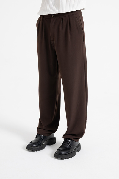 ATE WEAR Baggy Fit Pileli Kumaş Pantolon