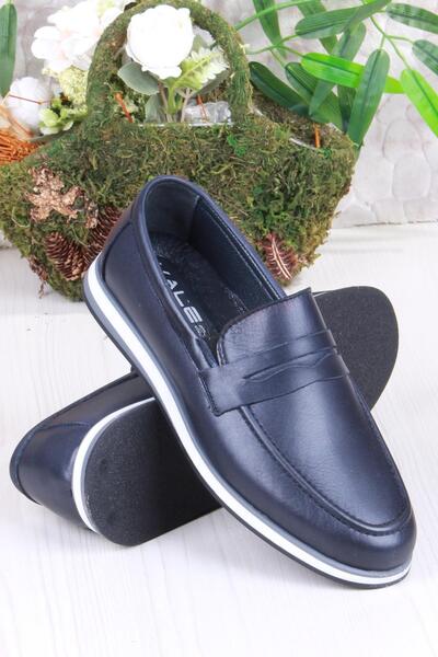 Mehmet Mete 424677 Удобни мъжки обувки от естествена кожа, мокасини отвътре и отвън