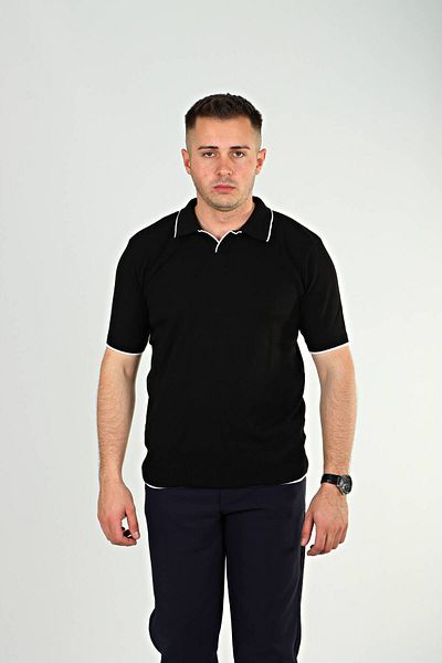 eg38 Μπλουζάκι Syf Nurse Collar Knitwear Μαύρο