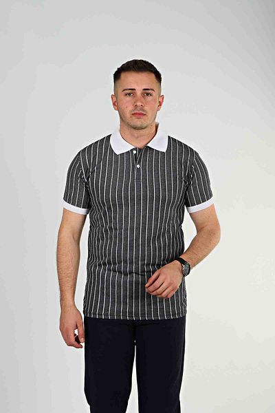 eg38 Tmb Ριγέ γιακά Polo Smoked