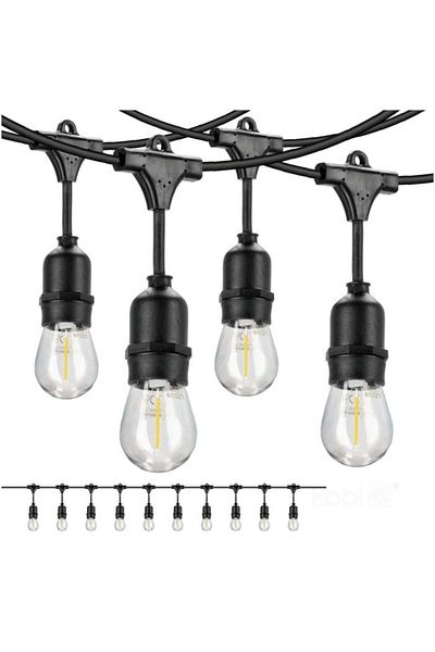 Kobi Ghirlandă luminoasă Mimosa, 10 becuri de 1W incluse, 10 metri, scripete E27, protecție IP44