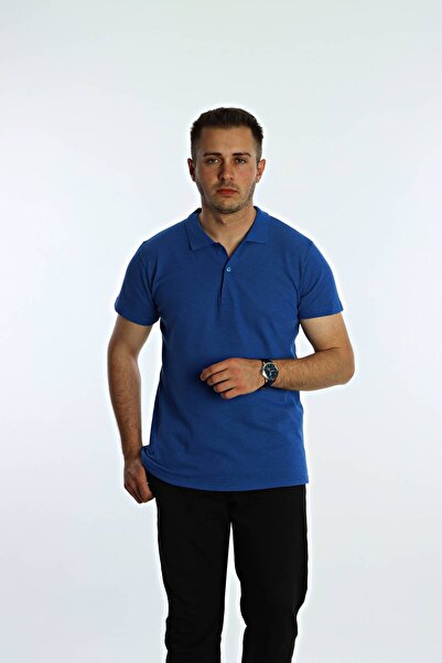 eg38 Betep Polo Neck T-Shirt Saks Blue