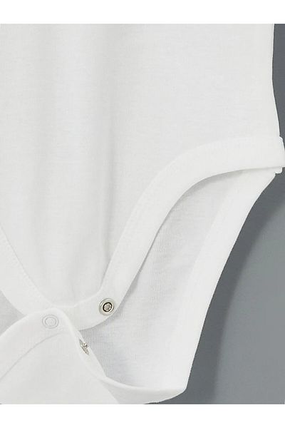 LC Waikiki Organic Fabric Baby Girl Bodysuit with Snap Fasteners, Pack of 2