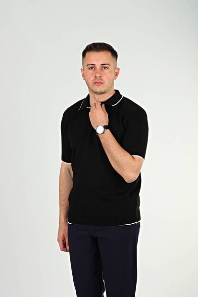 eg38 Μπλουζάκι Syf Nurse Collar Knitwear Μαύρο