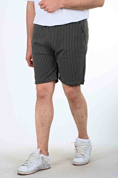eg38 Striped Jogger Shorts Khaki