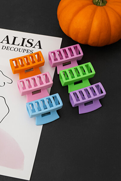 Srctech مجموعة من 6 أمشاط نسائية ملونة متوسطة الحجم