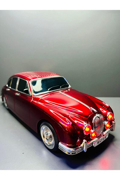 doğan hediyelik Mercedes 1956 Model Classic Full Metal Collectible Toy Car with Bluetooth, USB and Radio