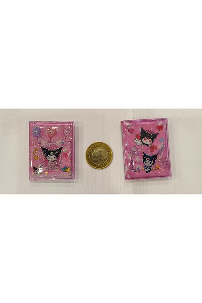 ada çanta kırtasiye Kuromi Figured Mini Notepad with Water Cover Sticker Set of 2 (5Cm*4Cm)