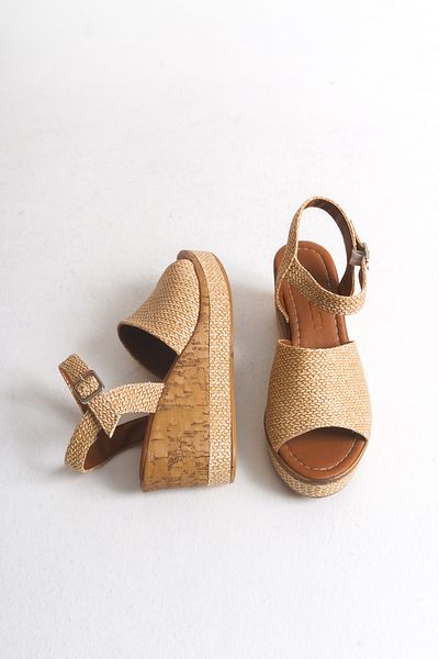 Shoesers Single Strap Wedge Heeled Shoes, Casual Sandals