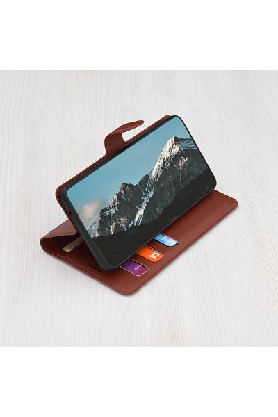 Techsuit Case for Samsung Galaxy Xcover7 - Techsuit Leather Folio - Brown