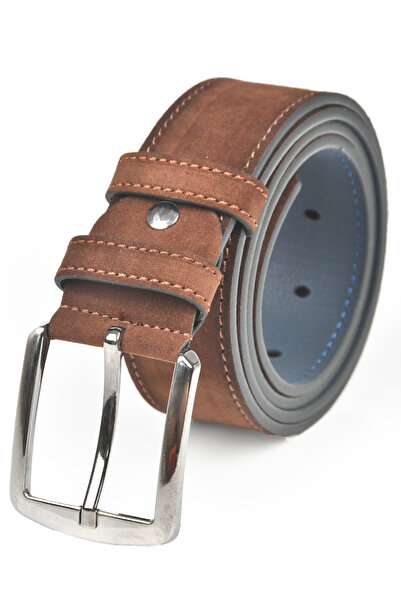 DeepSEA Ανδρική ζώνη καφέ 4 cm πλάτος Suede Ζώνη Αθλητική Ζώνη Faux Suede 2402643