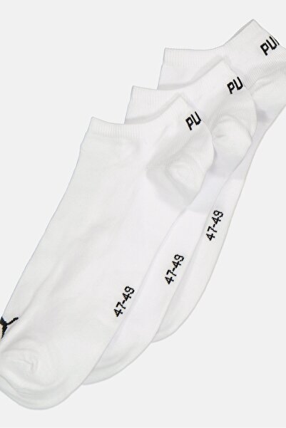 Puma Men 3 Pairs Brand Logo Socks, White