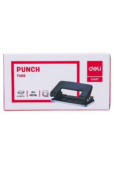 Deli ET40020 2-Hole Metal Punch – ideal for home, office, and classroom use