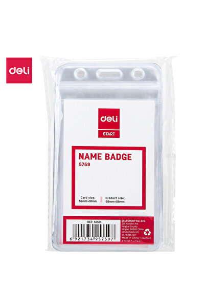 Deli حامل شارة الاسم Deli E5759 - مثالي للمؤتمرات والمعارض التجارية وتحديد هو...