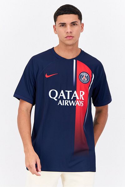 Nike Nike x Paris Saint-Germain Men Dri-Fit Short Sleeves Football Jersey, Navy