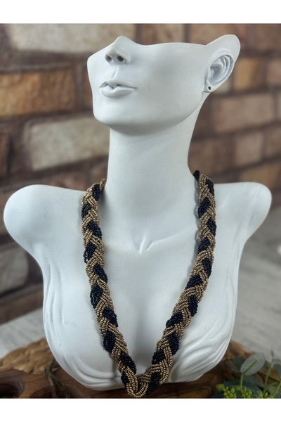 SEDEF TAKI Örme işlemeli kolye