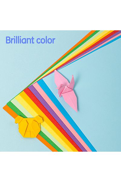 Deli EY016 Origami Paper, 10 Colors, 50 Sheets, A4 – For Kids’ Crafts & DIY Projects