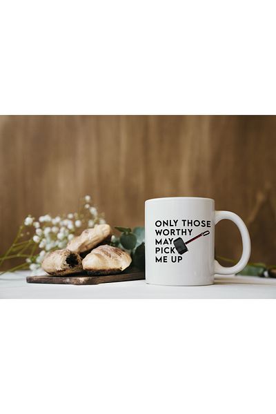 MECKSA Marvel Worthy – Only The Worthy Can Lift It Ceramic Mug 11oz
