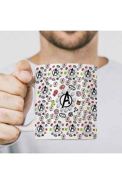 MECKSA Avengers – Hero Pattern Mug 11 Oz
