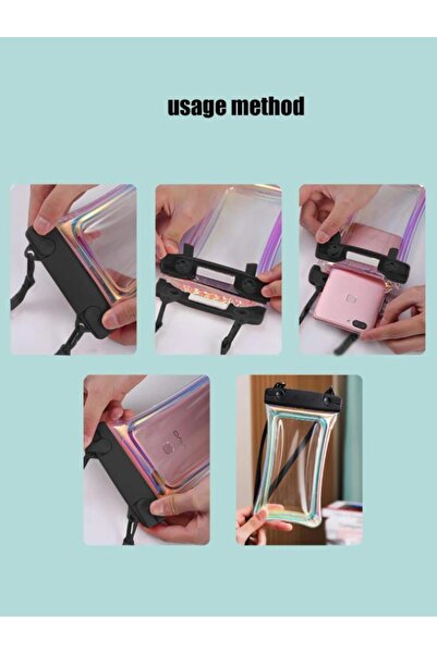 Generic 2Transparent Mobile Phone Cases for Underwater Photography,for phones up to 6.7 inches