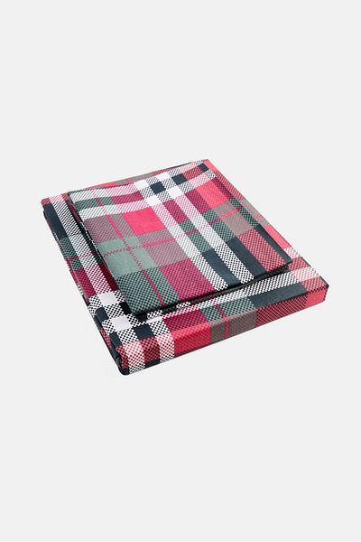 Nautica Double Checkered Bedsheet Set, Multicolor