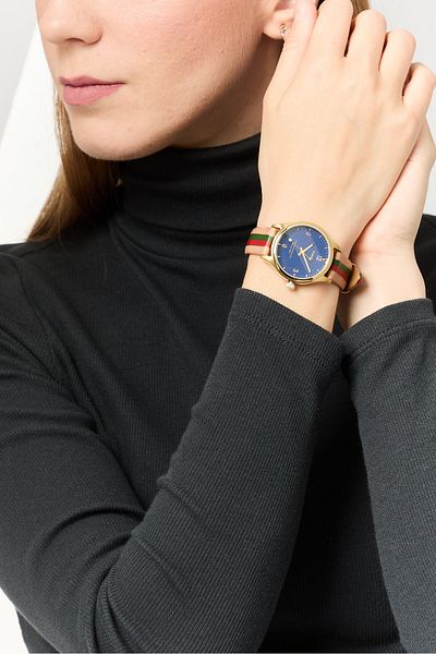 Timex Women T TW2T26300 Leather Analog Watch 33mm, Multicolor