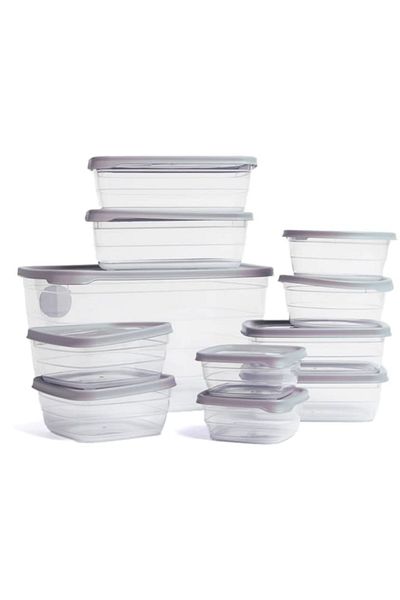 HOBBY LİFE Set 11 food containers with lids, BPA-free, various capacities