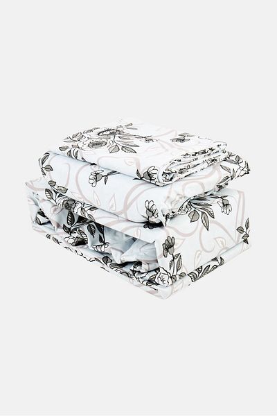 NANETTE LEPORE 3 Piece Set Cotton Feel Allover Printed Duvet Set , Multicolor