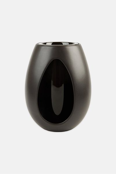 KAHLER Kokong Vase With Cylinder 22 H cm, Brown