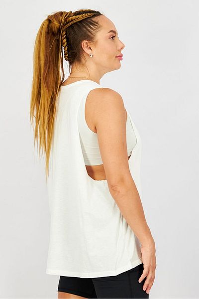 Reebok Women Sportswear Fit Training Tank Top, White and Black