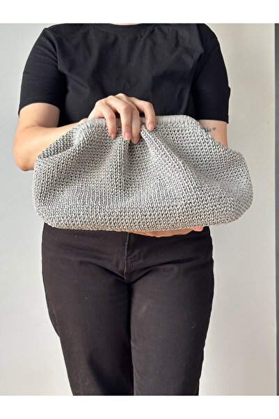 MSM Çanta/ El Örgüsü Çanta / El Yapımı Çanta / Yazlık Çanta /burslu Clutch Ça...