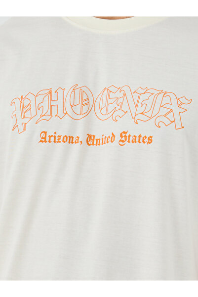 Styli Slogan Print Crew Neck Oversized T-Shirt