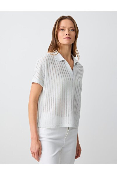 Jimmy Key Loose fit Polo shirt Ecru T-shirt